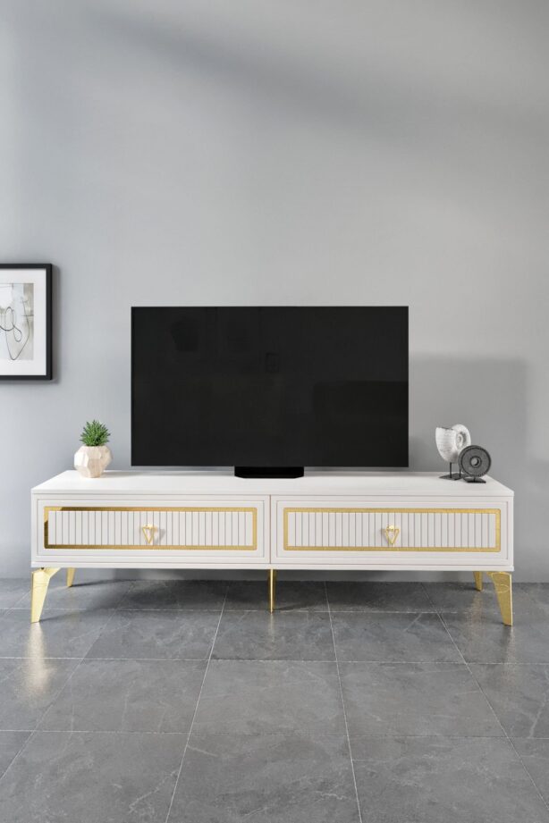 150 CM TREND MDF MEBRAN KAPAK EKRU GOLD